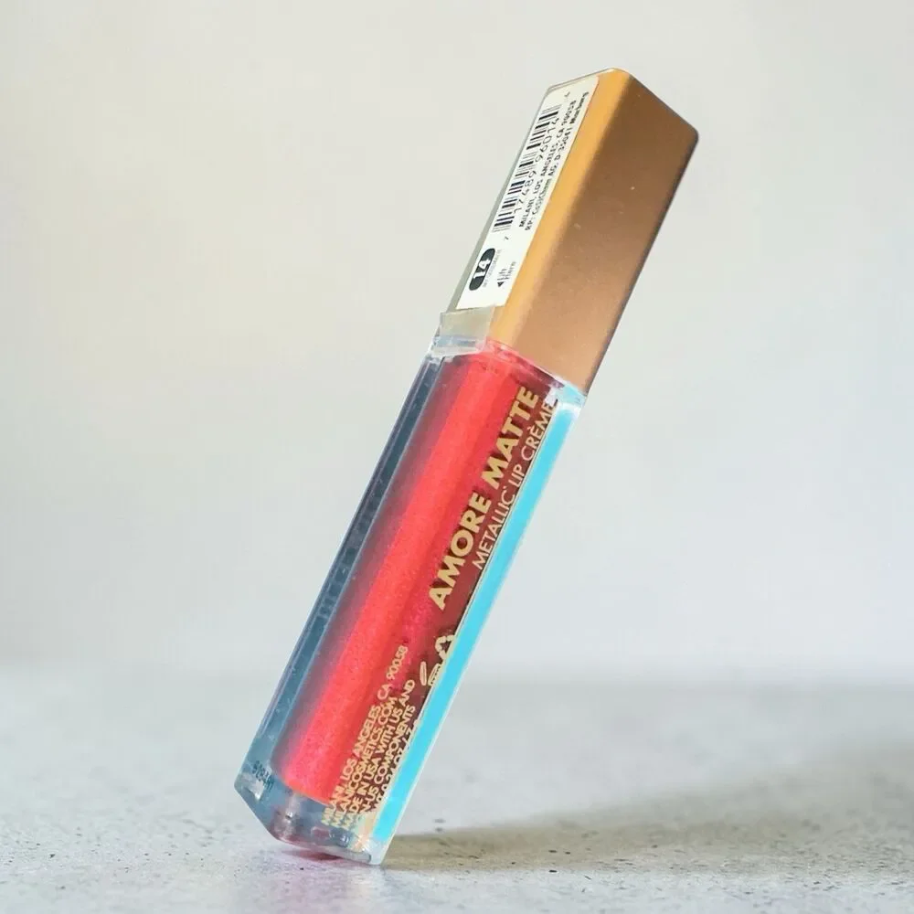 Milani Amore Matte Metallic Lip Creme My Soulmate 14, deep red